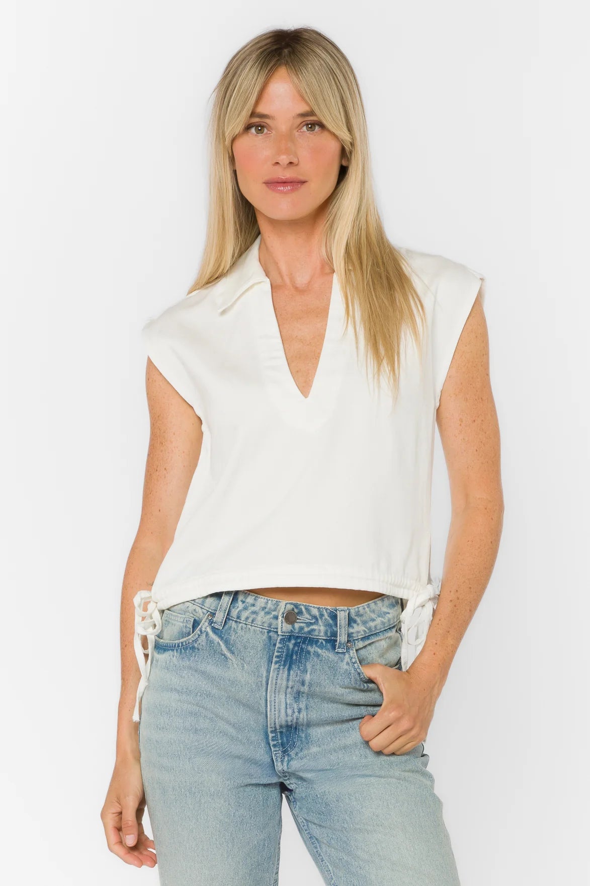 Velvet Heart Capricorn Optic White Top