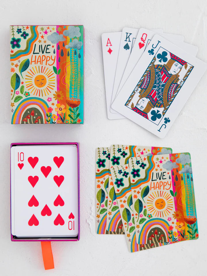 Deck of Playing Cards - Live Happy