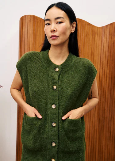 FRNCH Match Cardigan Vest