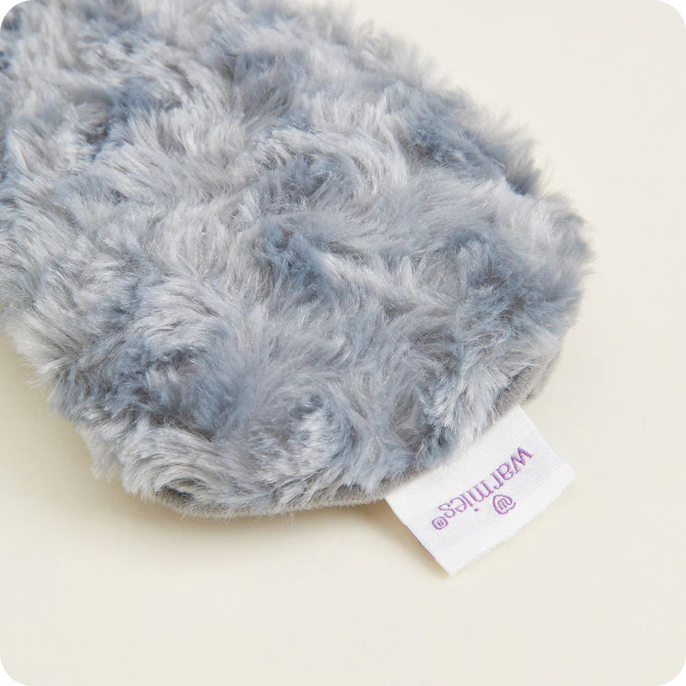 Curly Gray Warmies Eye Mask