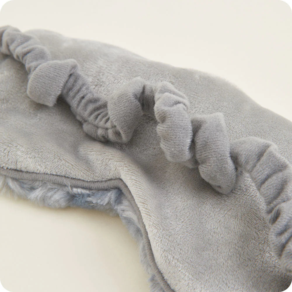 Curly Gray Warmies Eye Mask