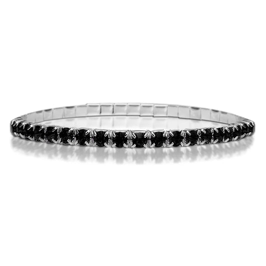 Crystal Tennis Bracelets Black