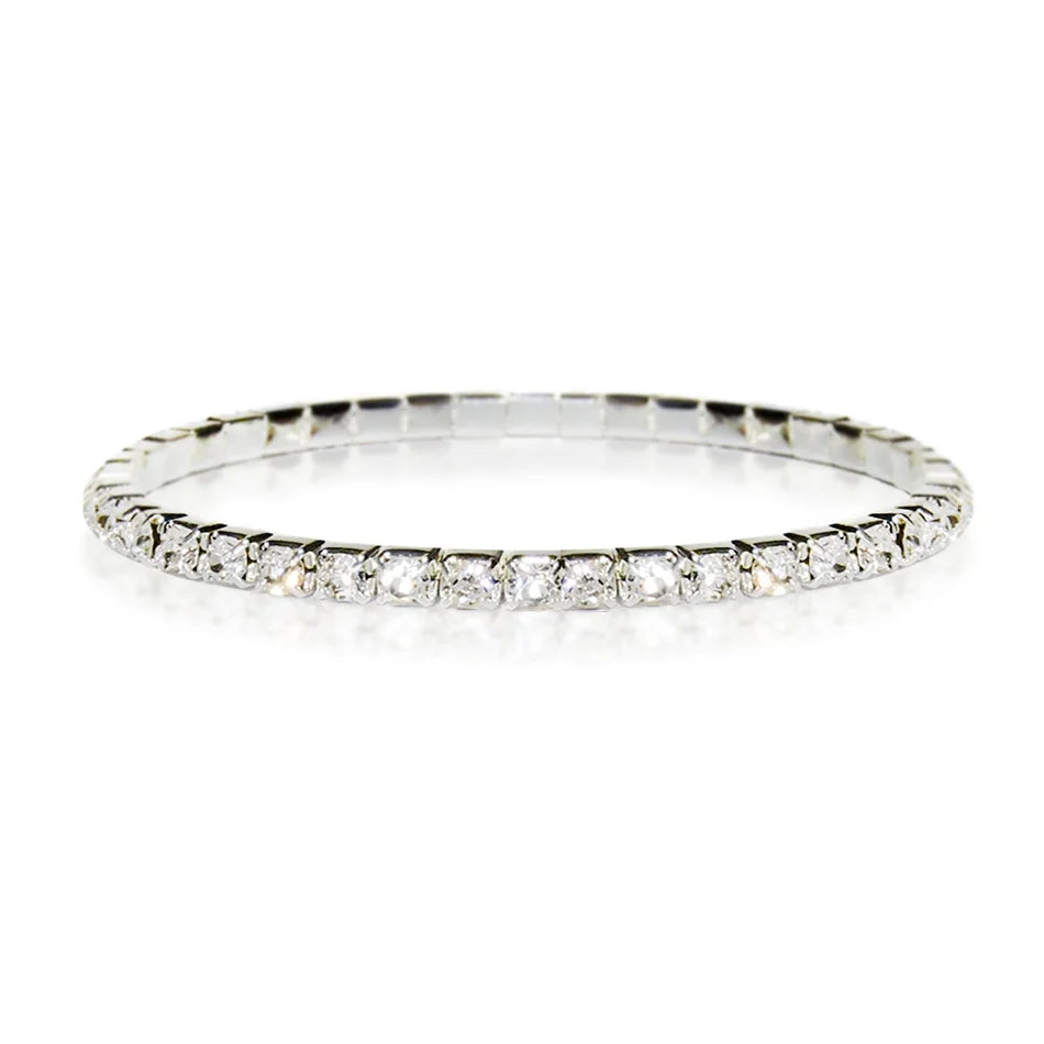 Crystal Tennis Bracelets Clear