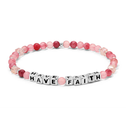 Have Faith Colorful Words Bracelet