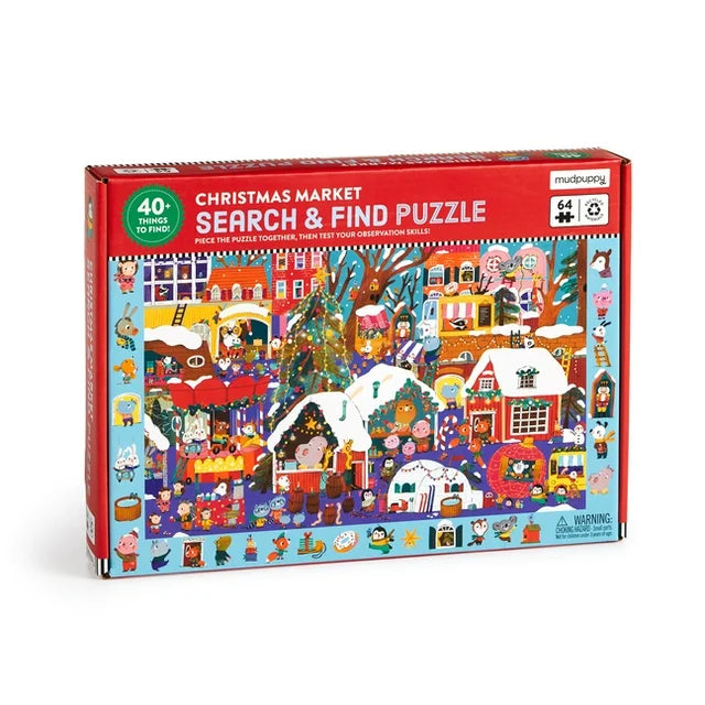 Christmas Market 64 Piece Search & Find Puzzle