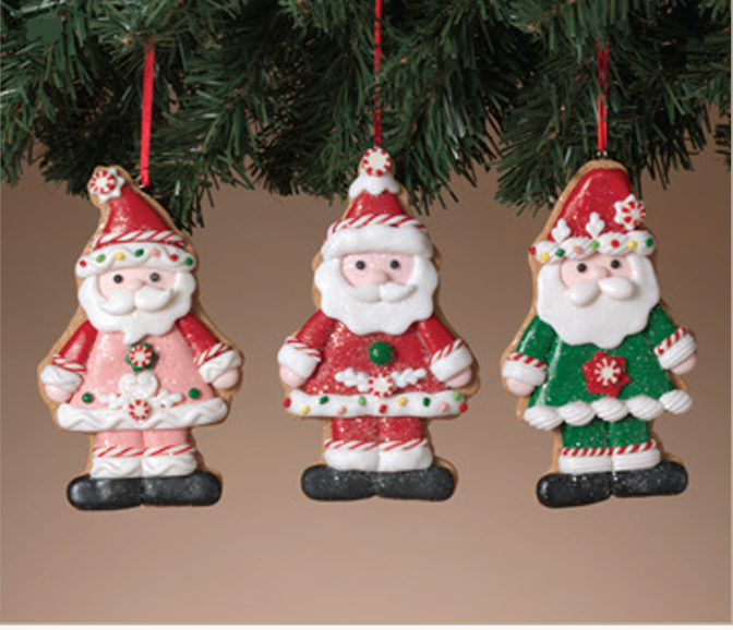 Clay Dough Santa Ornament