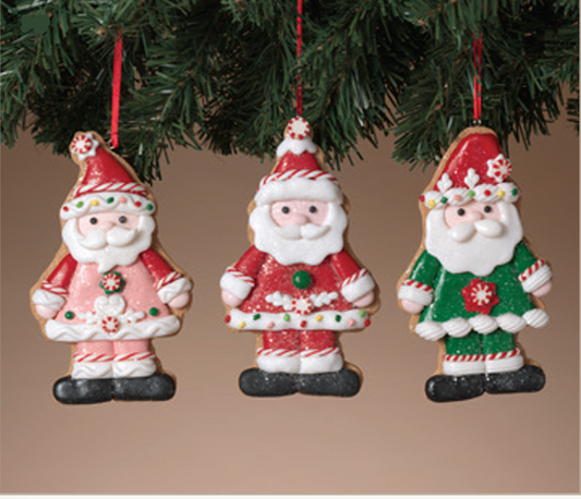 Clay Dough Santa Ornament
