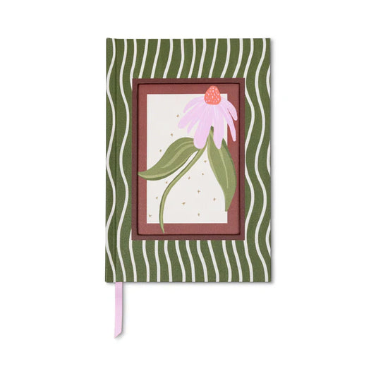 Coneflower Framed Floral Journal