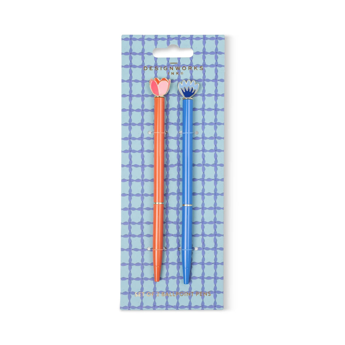 Floral Metal Ballpoint Pen Set