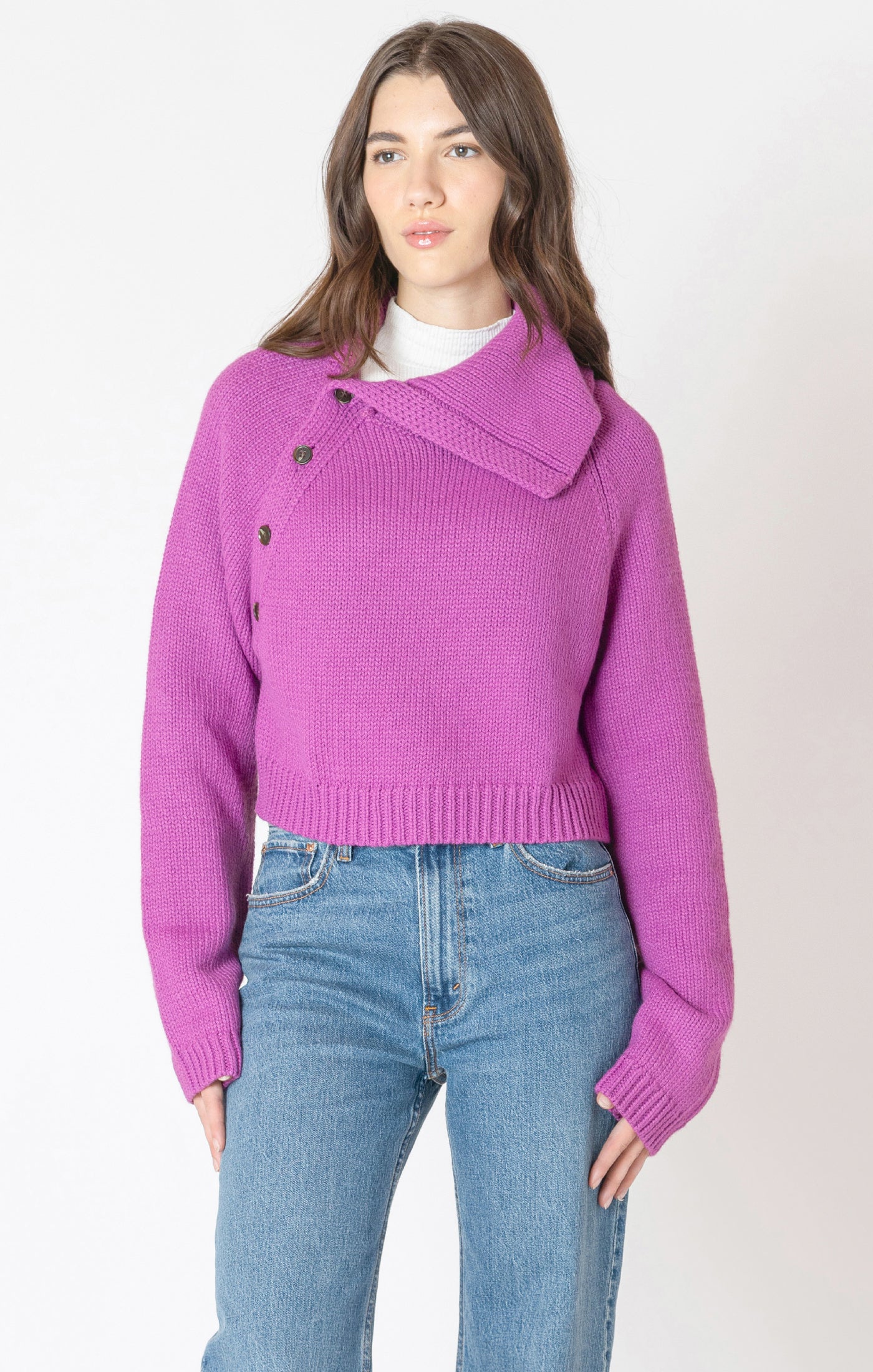 Dex Asymmetric Neckline Sweater