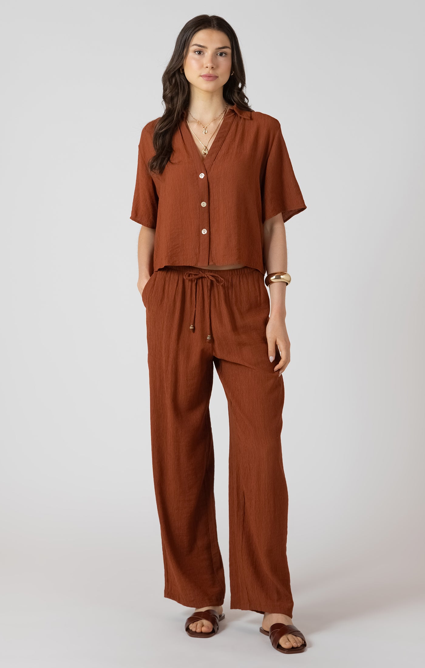 Dex Drawstring Wide Pant