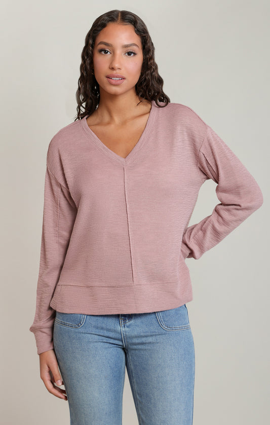 Dex V-Neck Knit Top