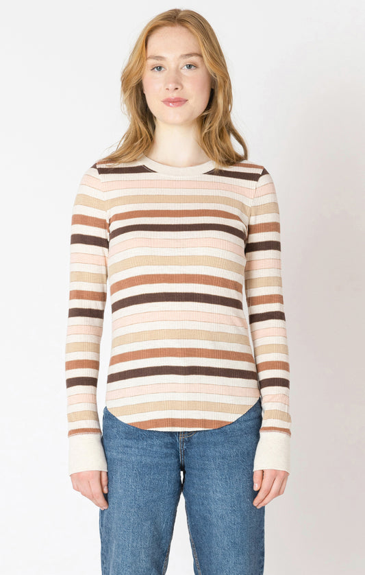 Dex Ribbed Crewneck Tee