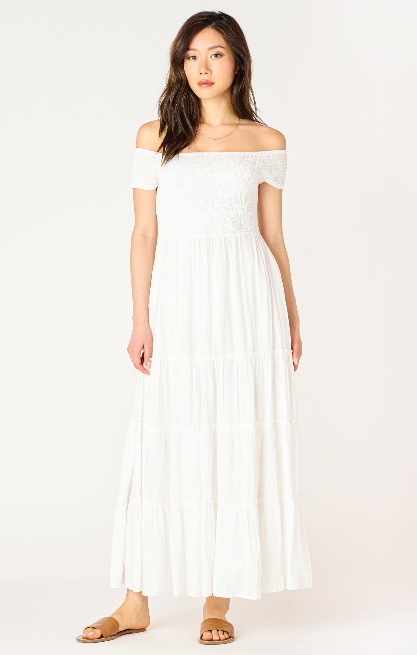 Dex Smocked Tiered Maxi Dress