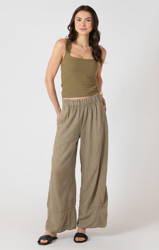 Dex Wide Leg Linen Pant