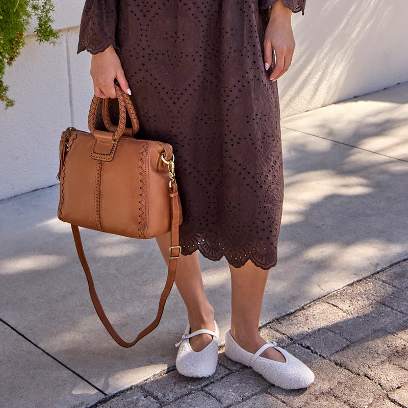 Hobo Sheila Medium Satchel Harvest Wheat