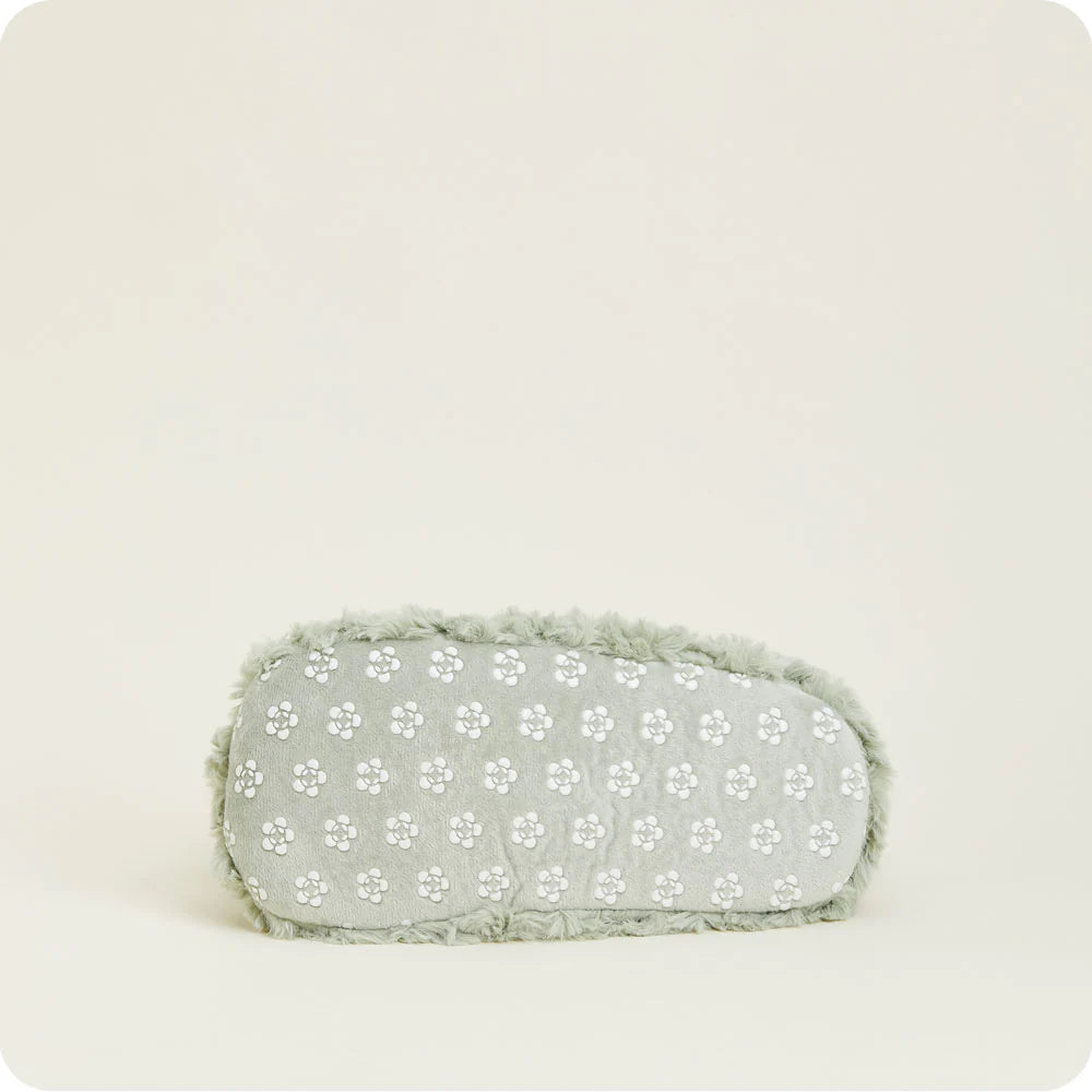 Curly Sage Green Warmies Slippers