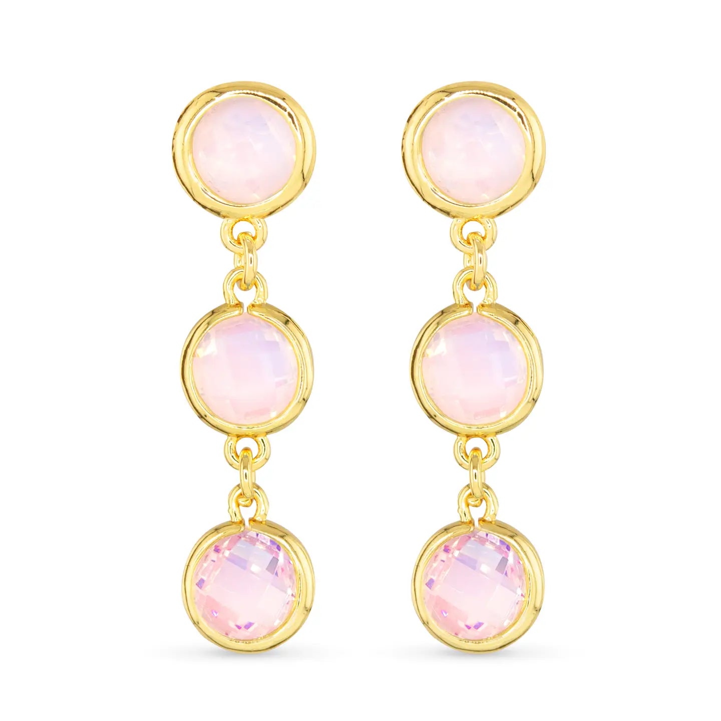 Faceted Cz Earrings