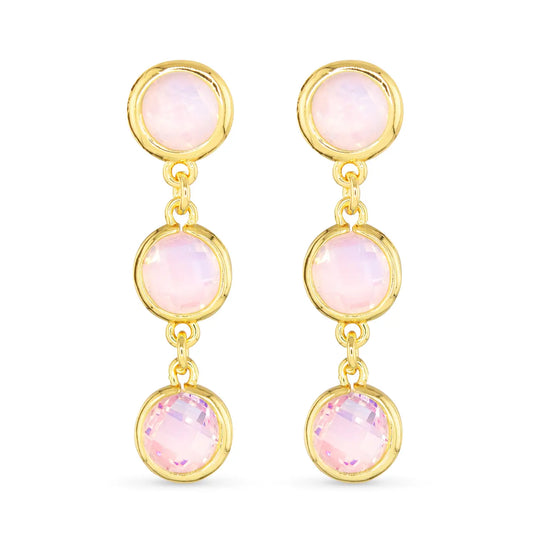 Faceted Cz Earrings