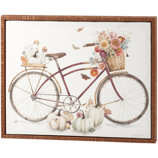 Fall Bike Canvas Wall Art