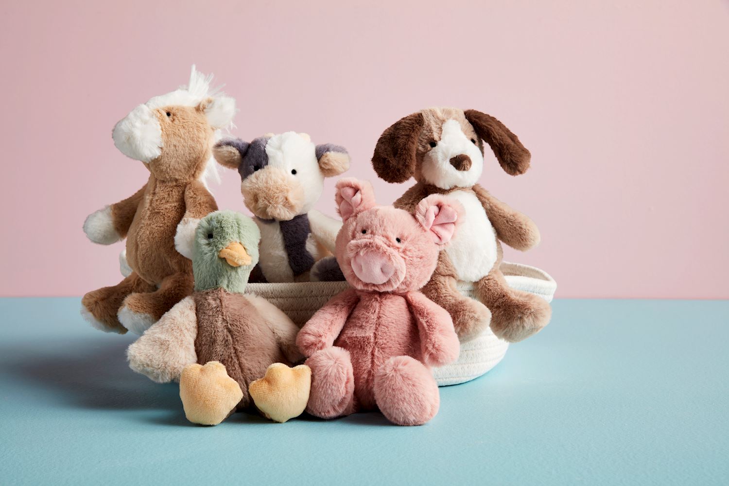 Farm Plush Rattle Pals