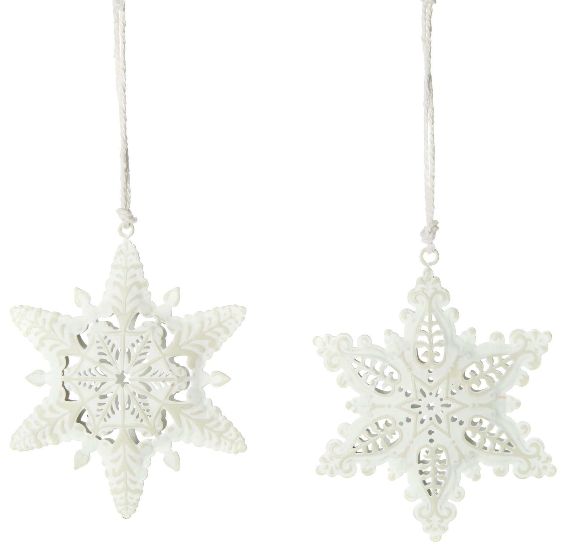 Filligree Metal Snowflake Ornaments