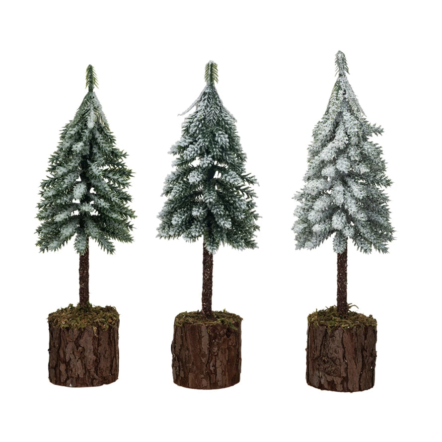 Fir Tree With Wood & Moss Base