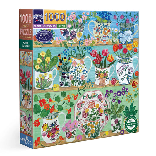 Floral Cupboard 1000 Piece Puzzle