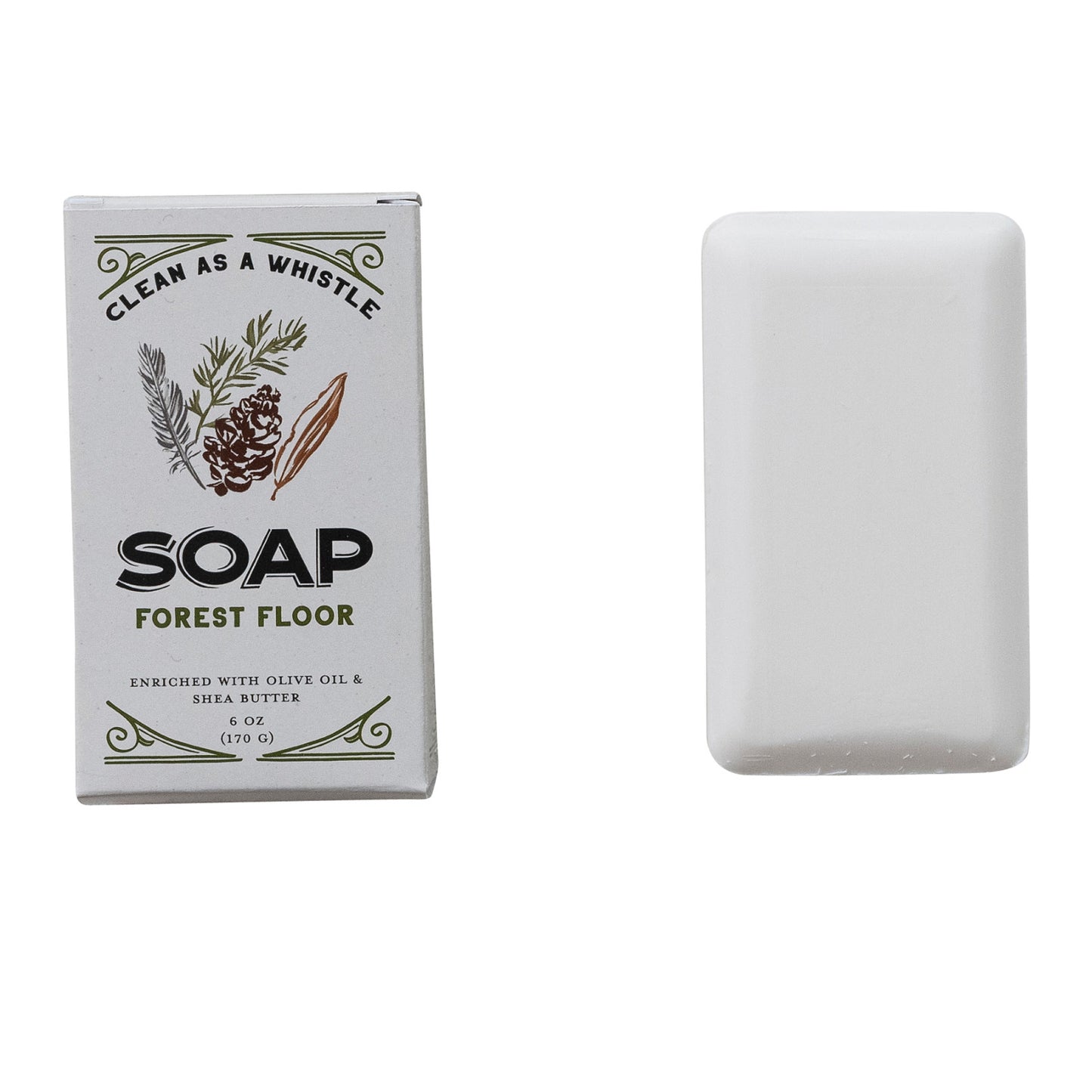 Forest Floor Scented Olive Oil & Shea Butter Triple Milled Bar Soap