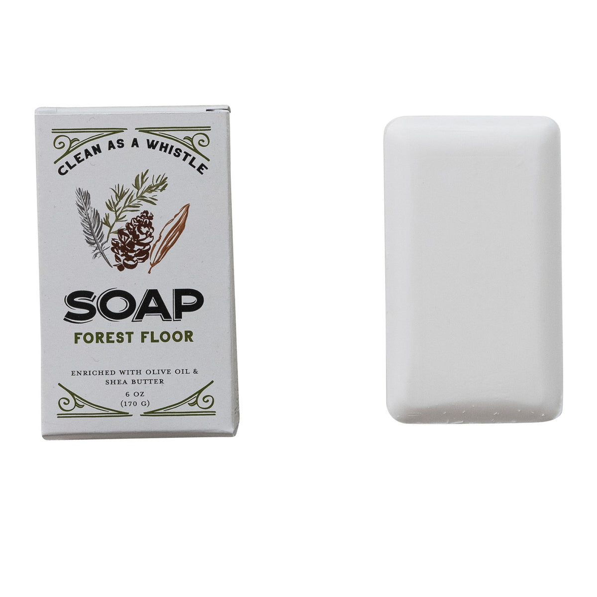 Forest Floor Scented Olive Oil & Shea Butter Triple Milled Bar Soap