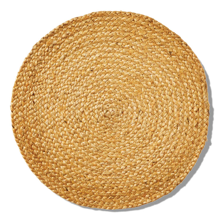 Hemp Braided Placemat Ochre