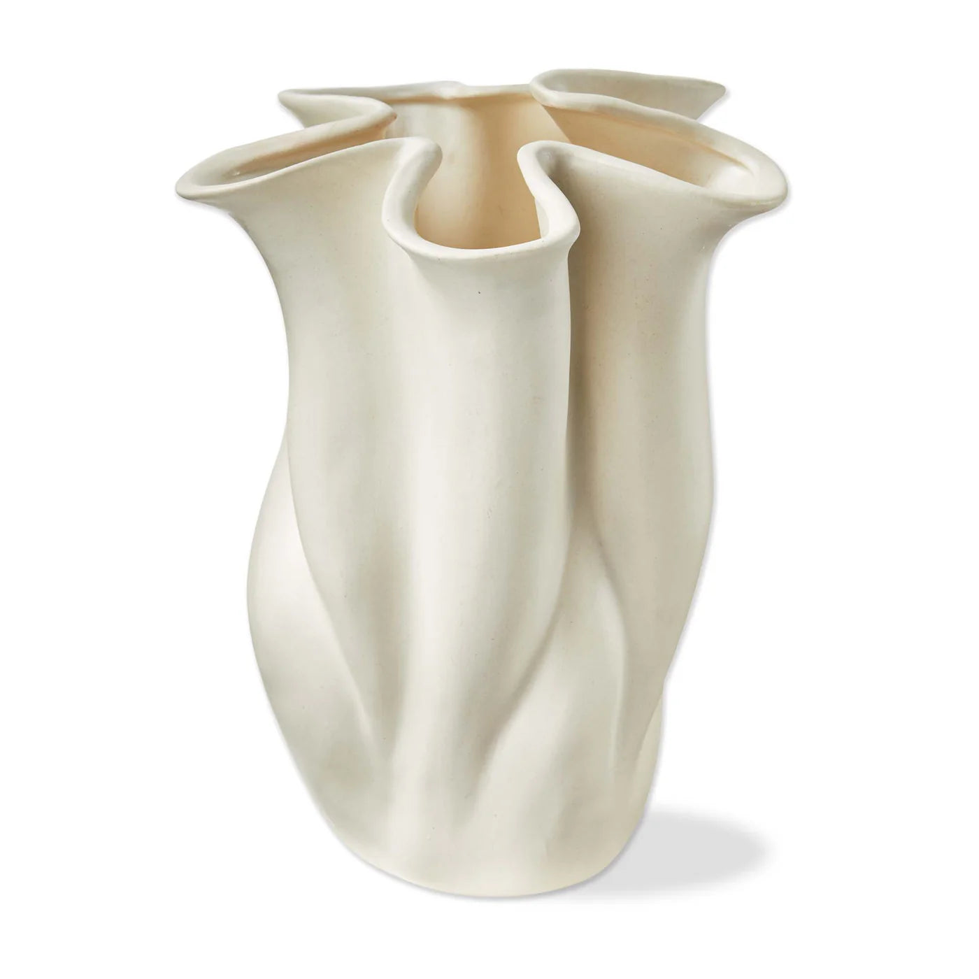 Organic Swirl Edge Vase