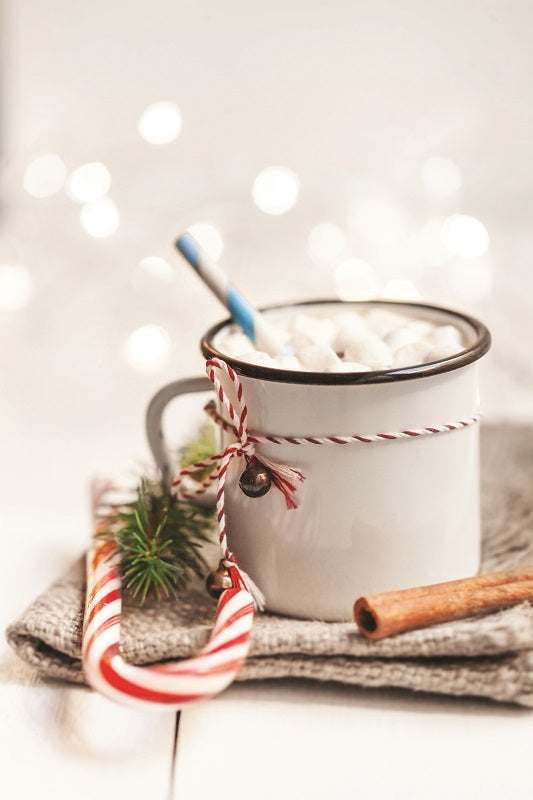 Snowman White Candy Cane Hot Cocoa Mix