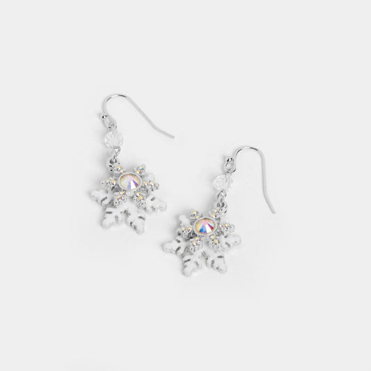 Dangling Snowflakes Earrings