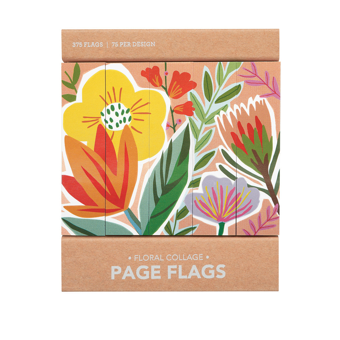 Floral Collage Page Flags