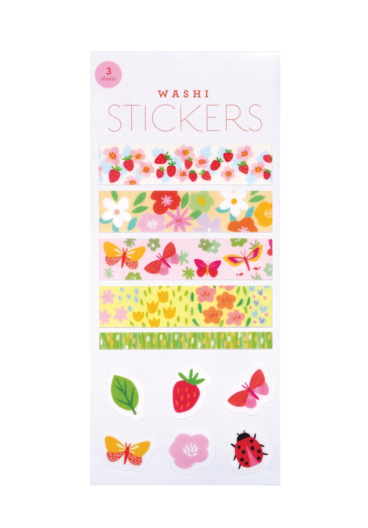 Fields And Flowers Washi Stickers