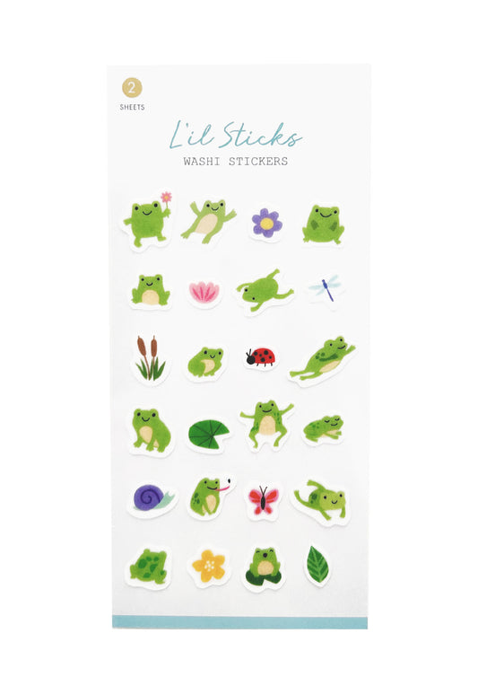 Frogs L’il Sticks Washi Stickers