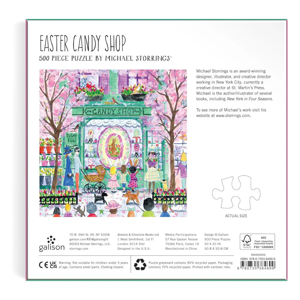 Michael Storrings Easter Candy Shop 500 Piece Puzzle