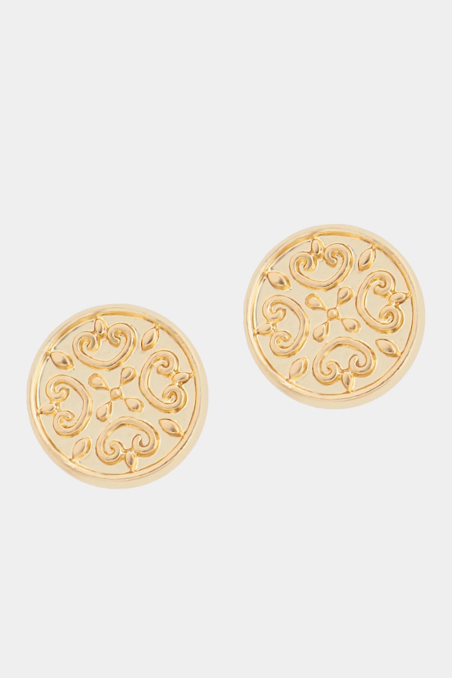 Gold Fern Stud