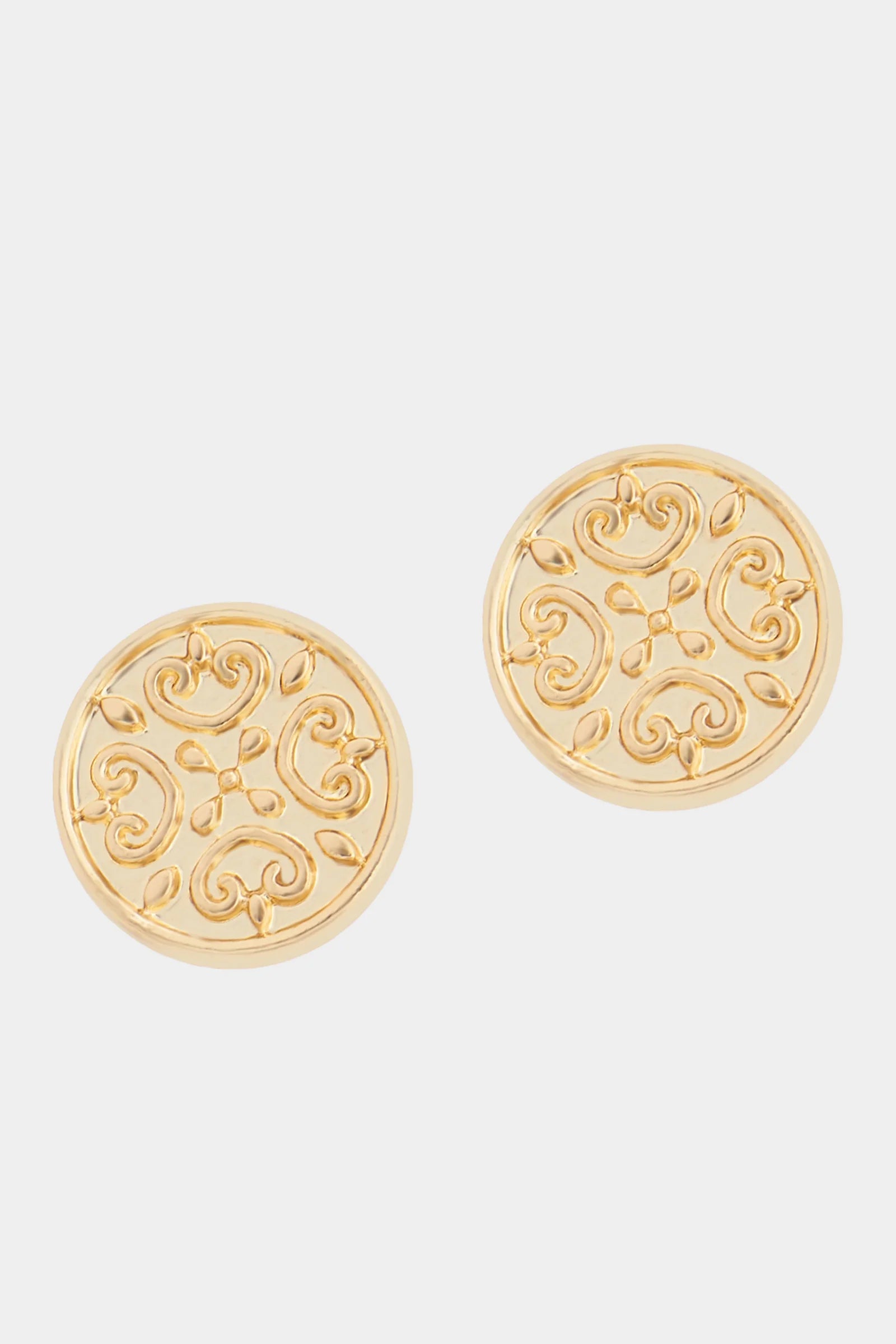 Gold Fern Stud