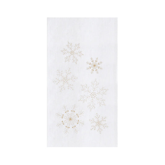 Gold Snowflake Kitchen Towel