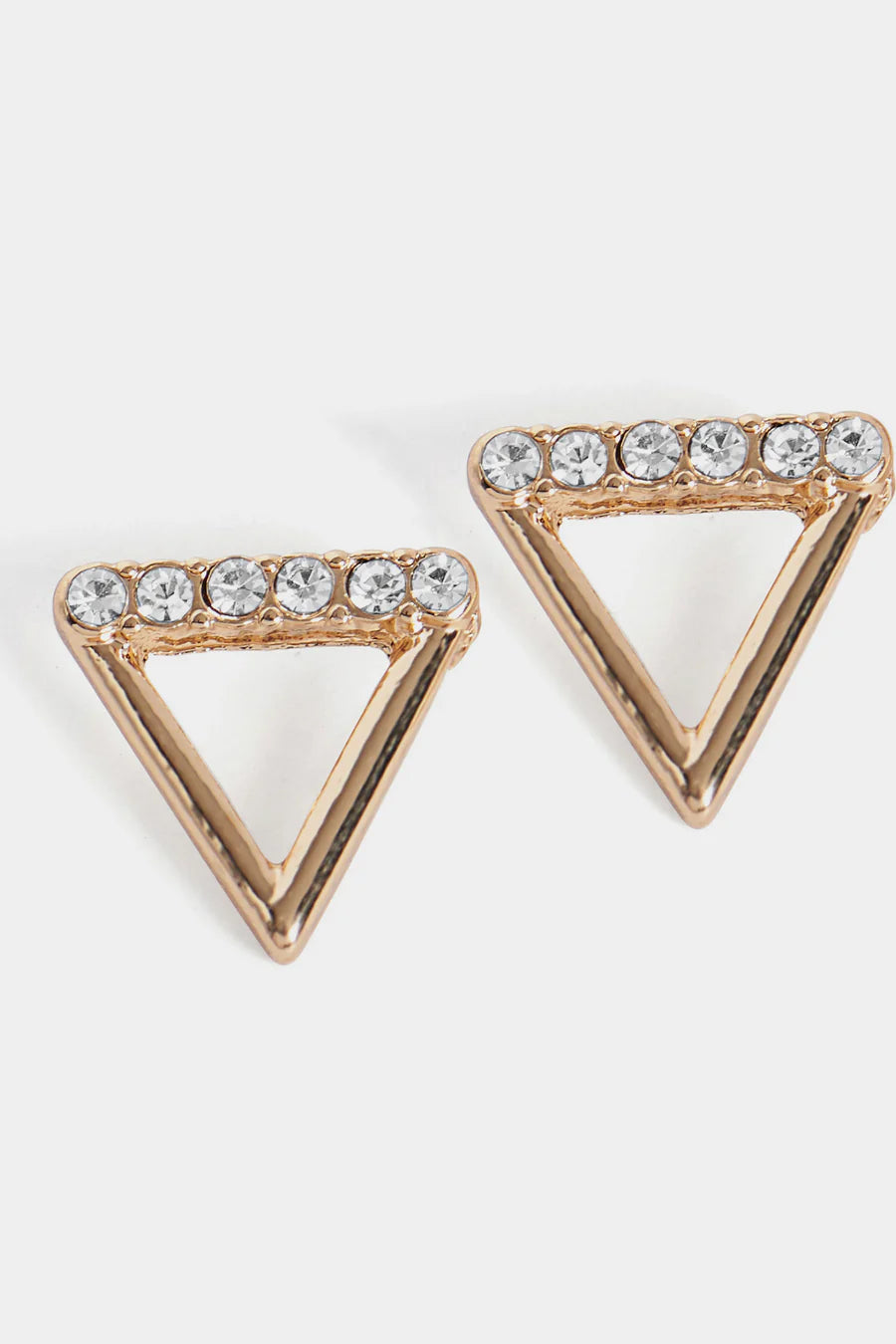 Gold Triangle with Stones