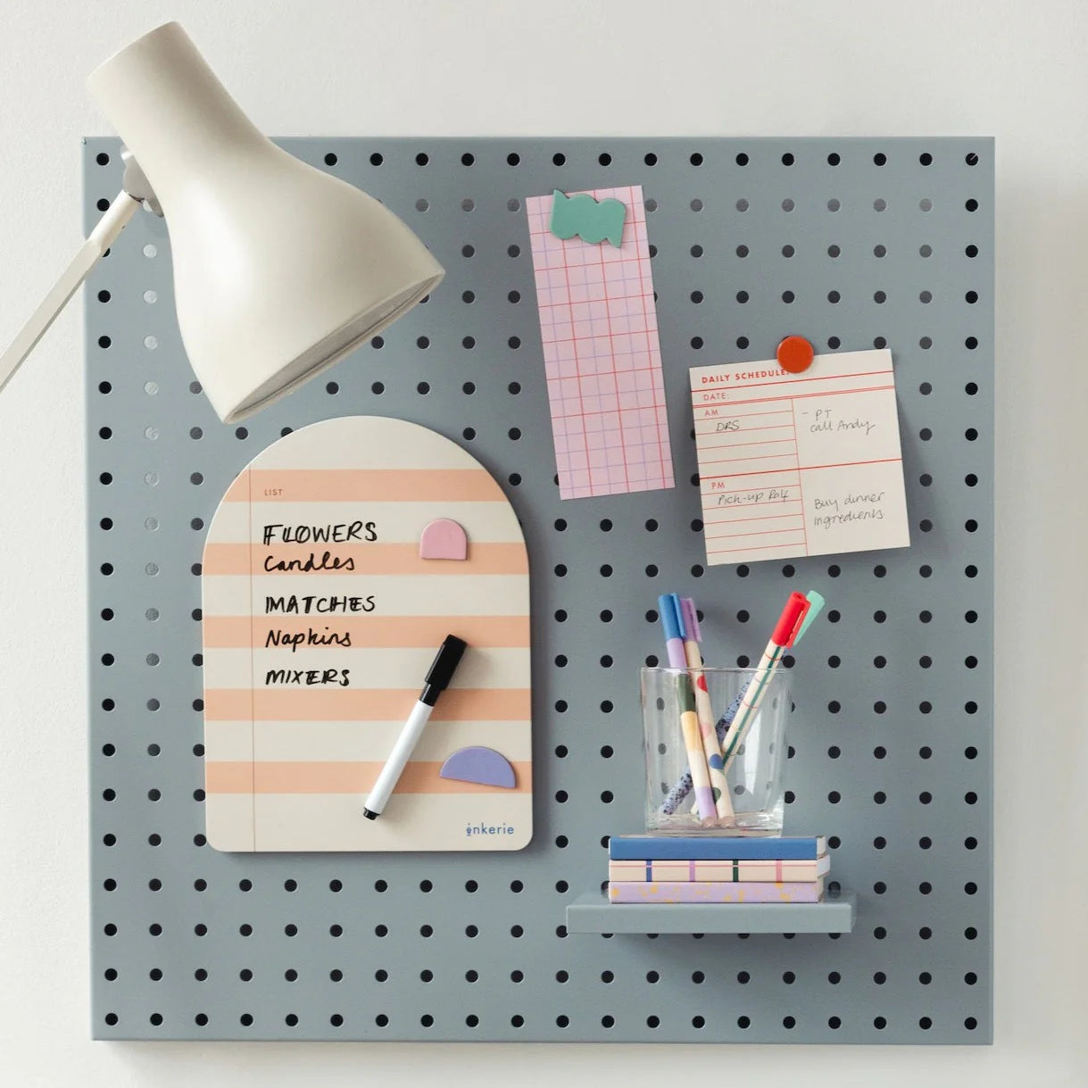 Inkerie Magnetic Dry Erase List Memo Board