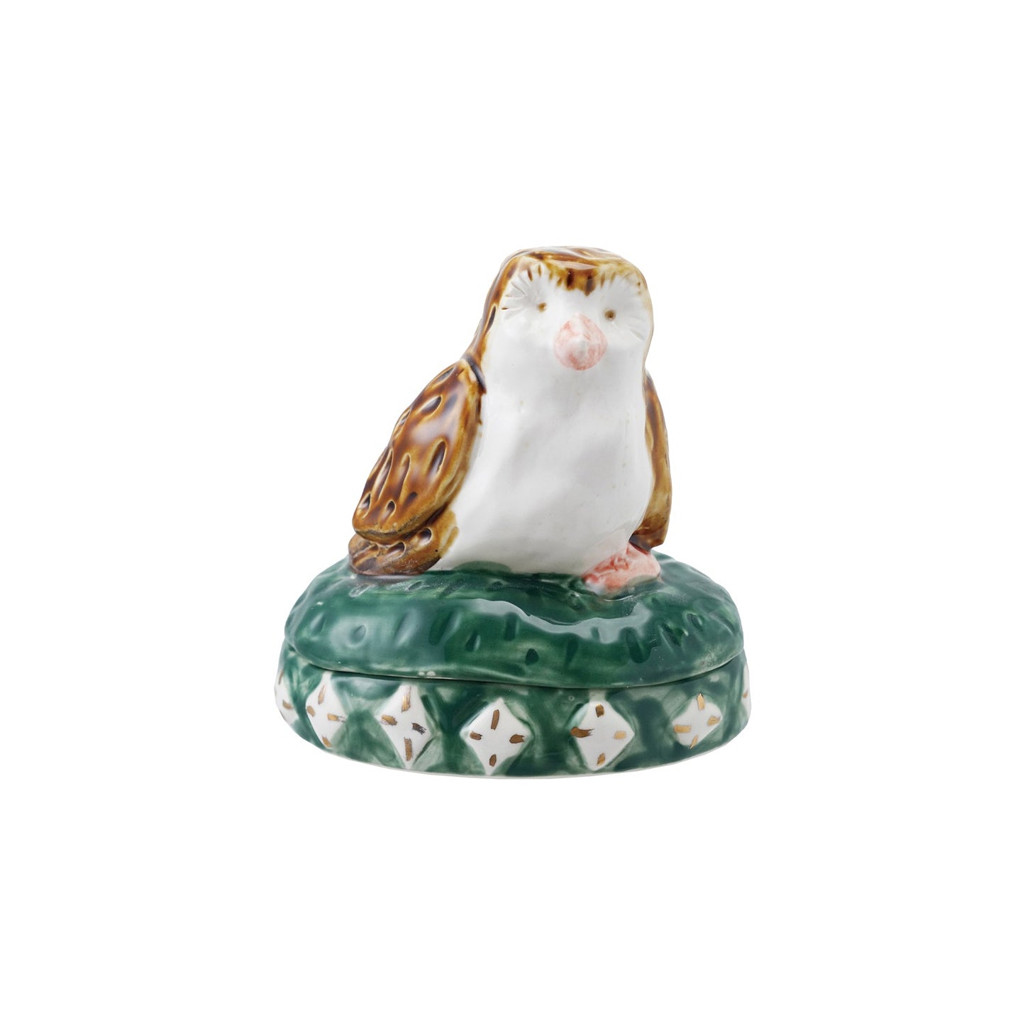 Stoneware Owl Container