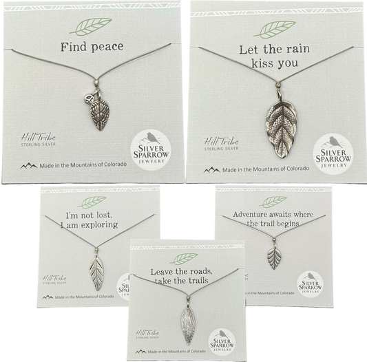 Hill Tribe Leaf Necklaces