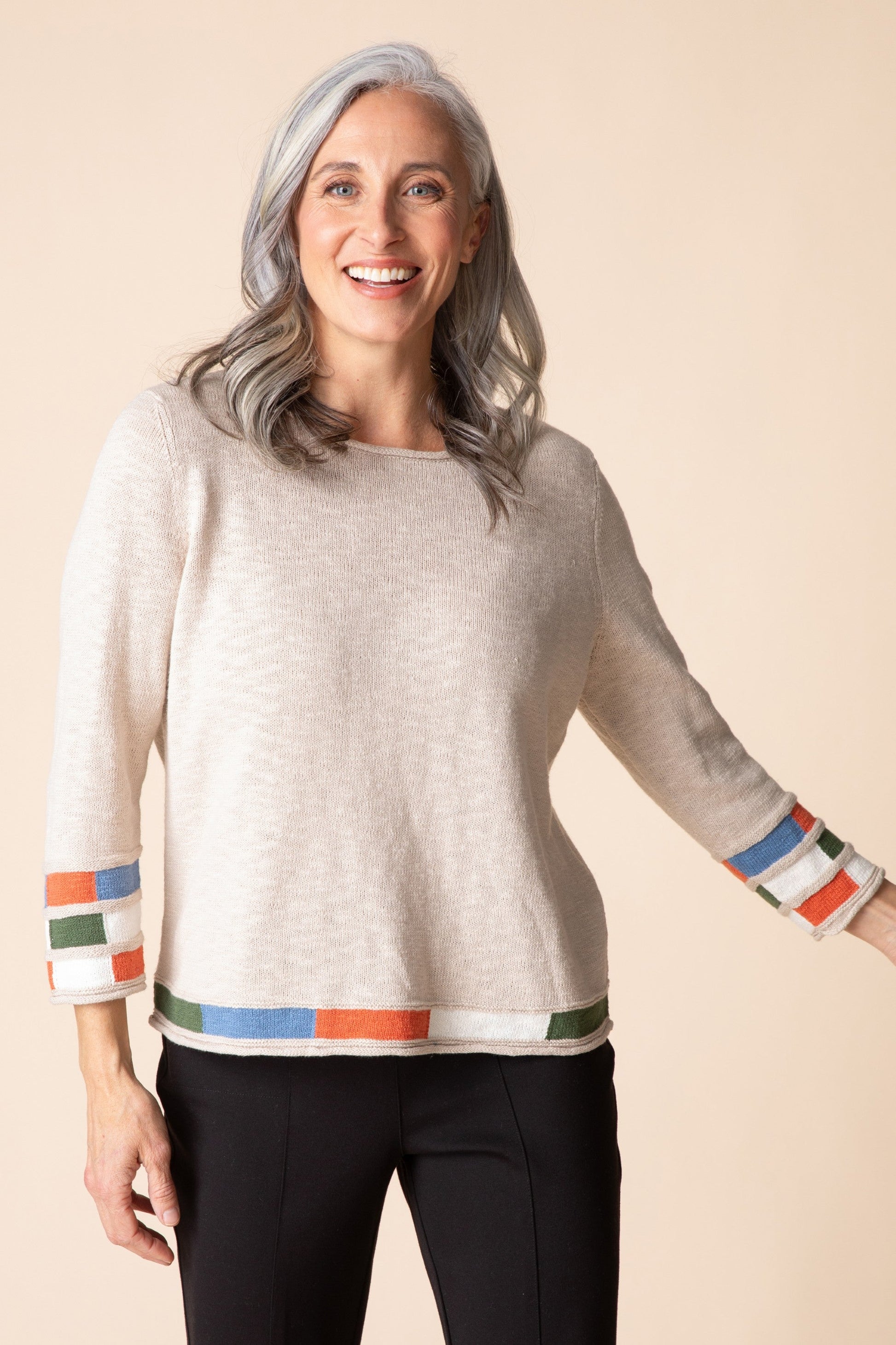 Habitat Autumn Cotton Mosaic Pullover