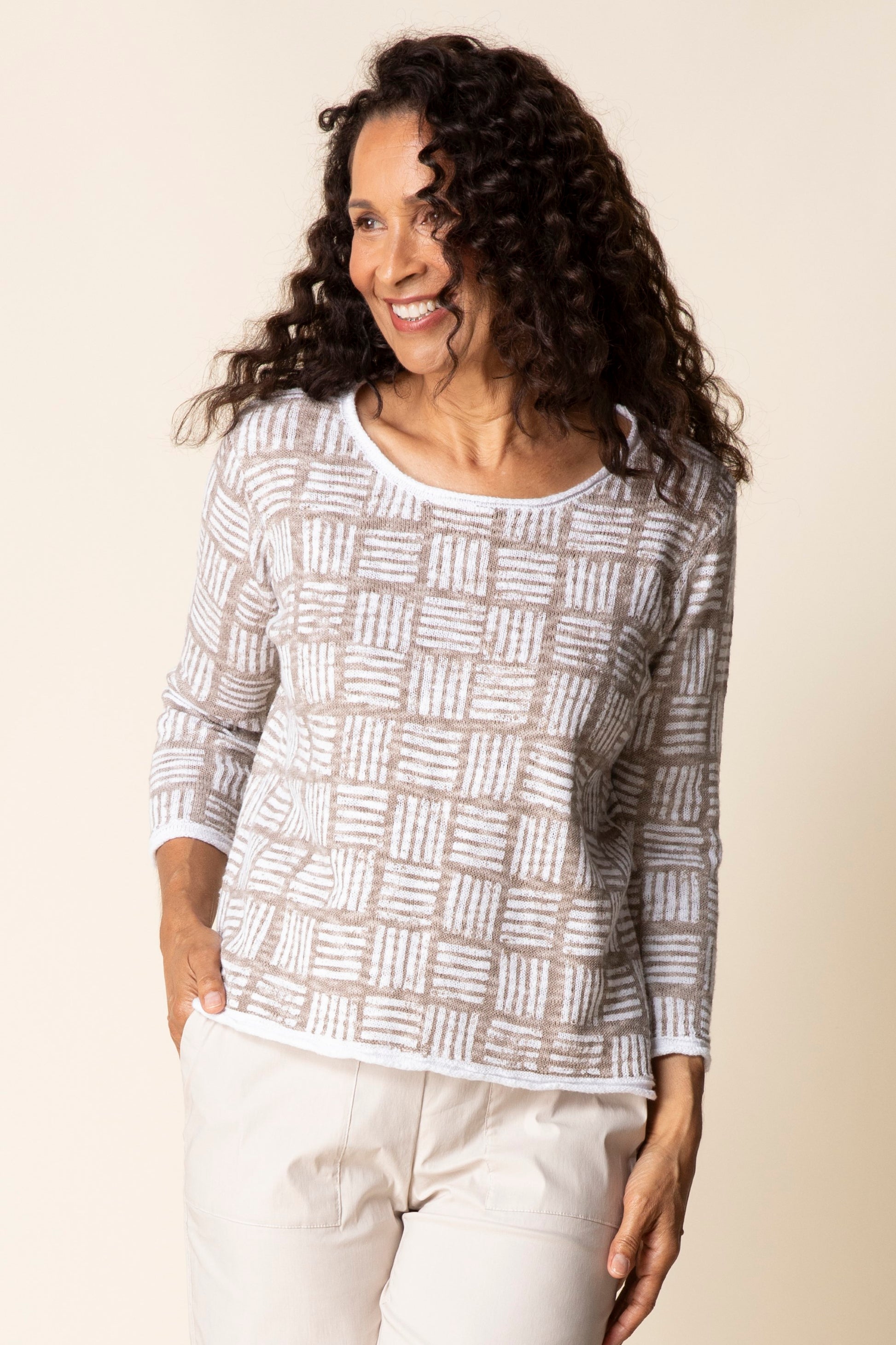 Habitat Block Print Summer Pullover