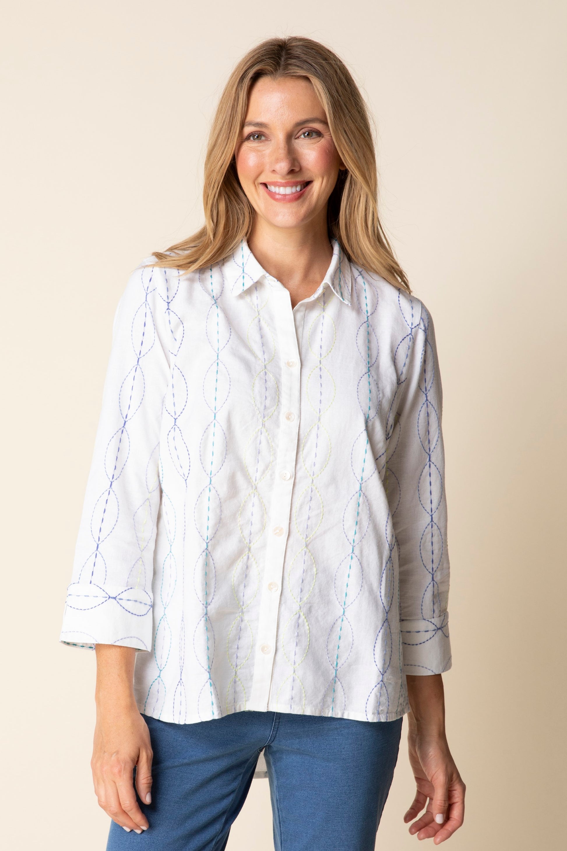 Habitat Chain Stitch Embroidery Shape Shirt
