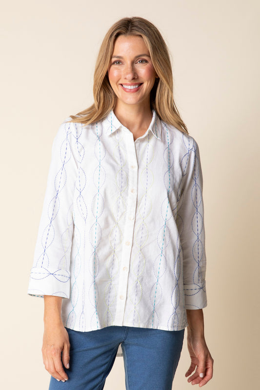 Habitat Chain Stitch Embroidery Shape Shirt