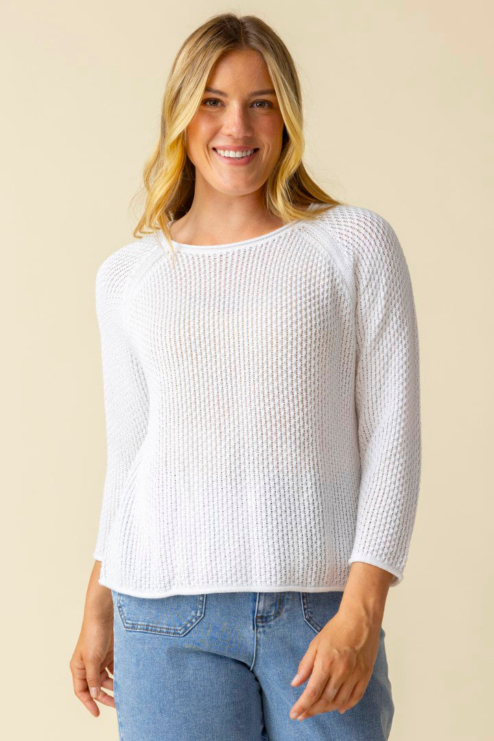 Habitat Coastal Crochet Pullover